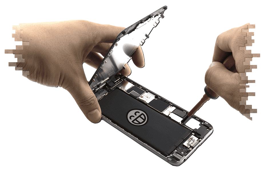 Phone repair close-up